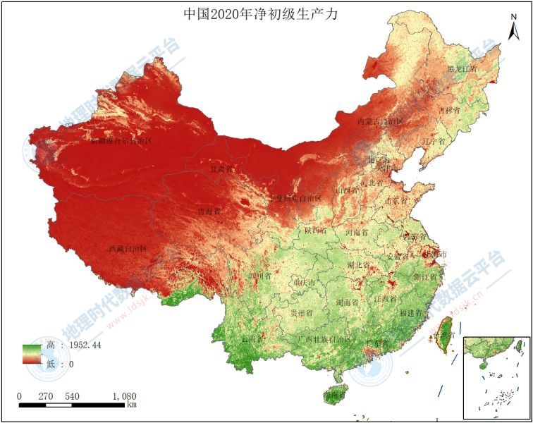 30米/250米净初级生产力